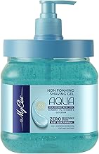NON FOAMING SHAVING GEL| Hyaluronic acid|24h Express Hydration | Vitamin E, Vitamin F, Glycerin| Shaving Gel for Men | Intense Cooling | Suitable for Sensitive Skin | Easy Glide Formula |900 ml (900 ml (Pack of 1), AQUA)