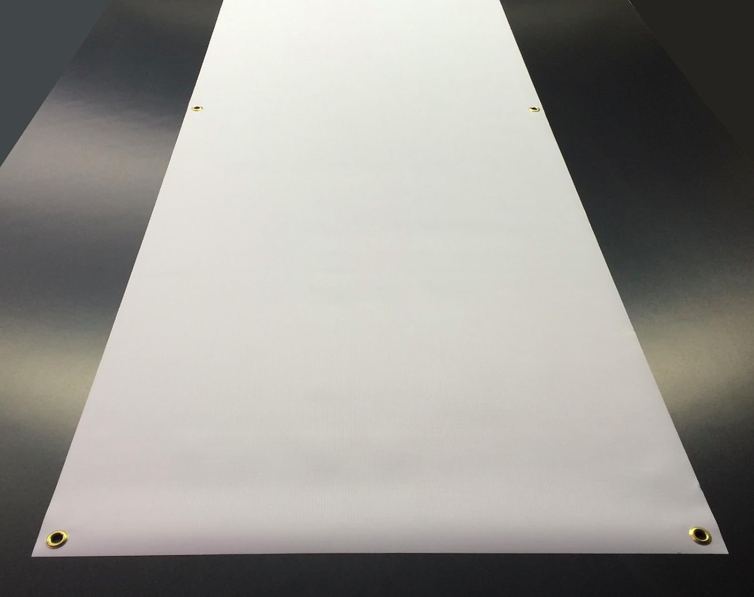 2'x10' Blank White Vinyl Banner - Grommets - 13oz