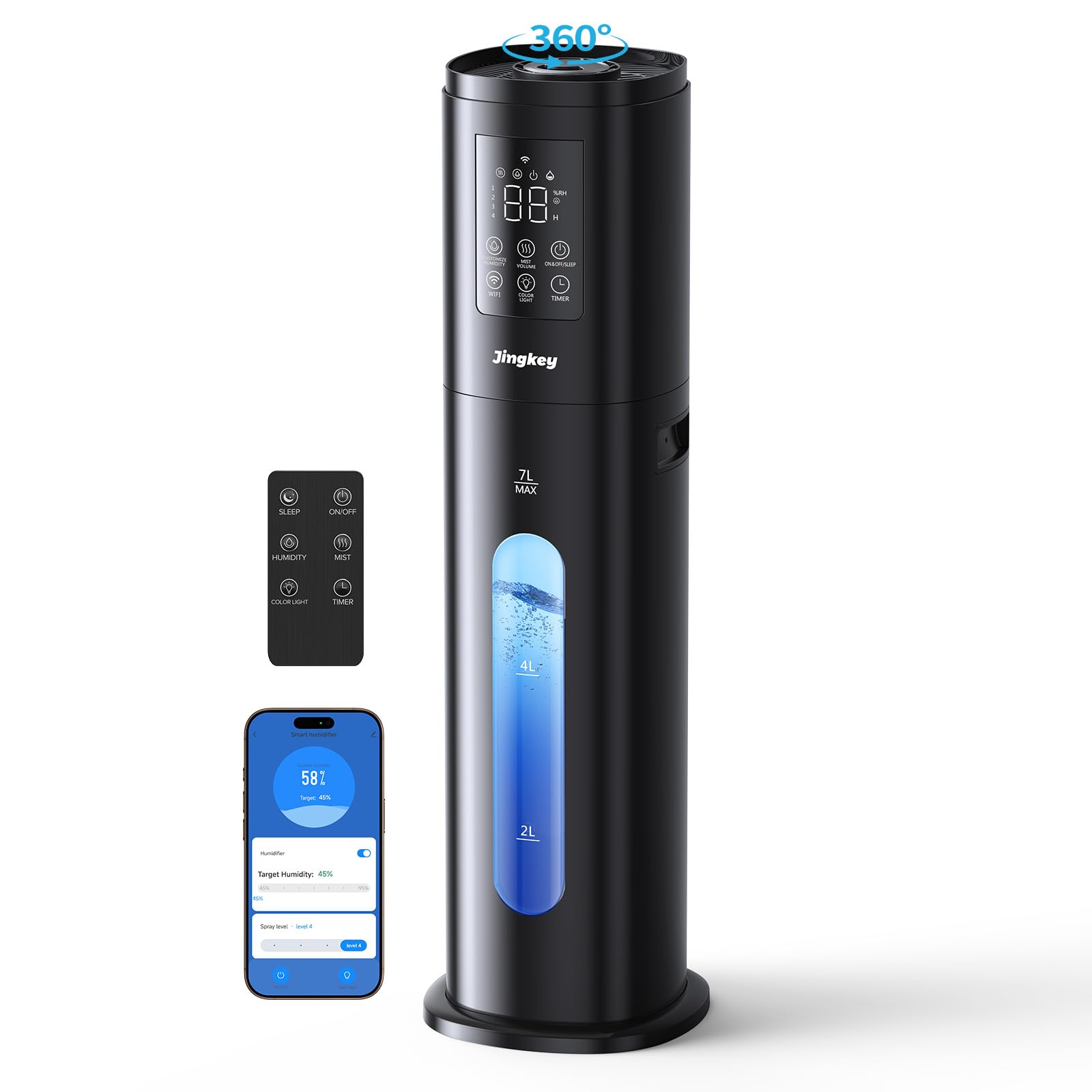 Humidificateur d'ambiance connecté pour mieux dormir la nuit chez soi