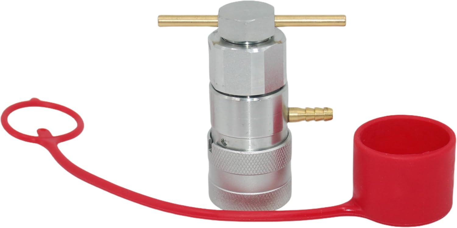 LX Hydraulics 1/2" ISO 16028 Flat Face Skid Steer Male Hydraulic Quick Coupler Pressure Decompression Relief Release Tool