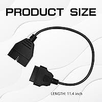 Vista 2 de Escáner OBD1, Adaptador OBD1 a OBD2 GM, Cable Escáner OBD 1 Lector de Códigos OBD1 12 Pines a OBD2 OBD II 16 Pines Enchufe Herramienta de Extensión