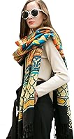 Vista 108 de DANA XU Manta de pashmina extragrande 100% de lana merina, bufanda de viaje, bufanda de cachemira para mujer, otoño e invierno, chal de gran
