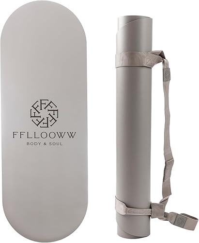 FFLLOOWW BODY & SOUL Tapete de yoga antideslizante de alta calidad para entrenamiento en casa, gimnasio en casa, yoga y pilates, incluye correa