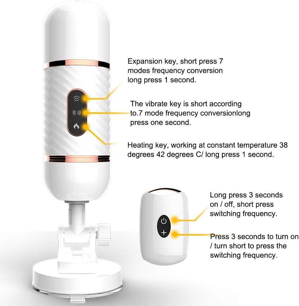 LZPING Multi Speeds Thrusting six Toys for Female Adult Hand Free Massaging Machine for Women Lifelike Automatic - USB Rechargeable - Perfect Size
