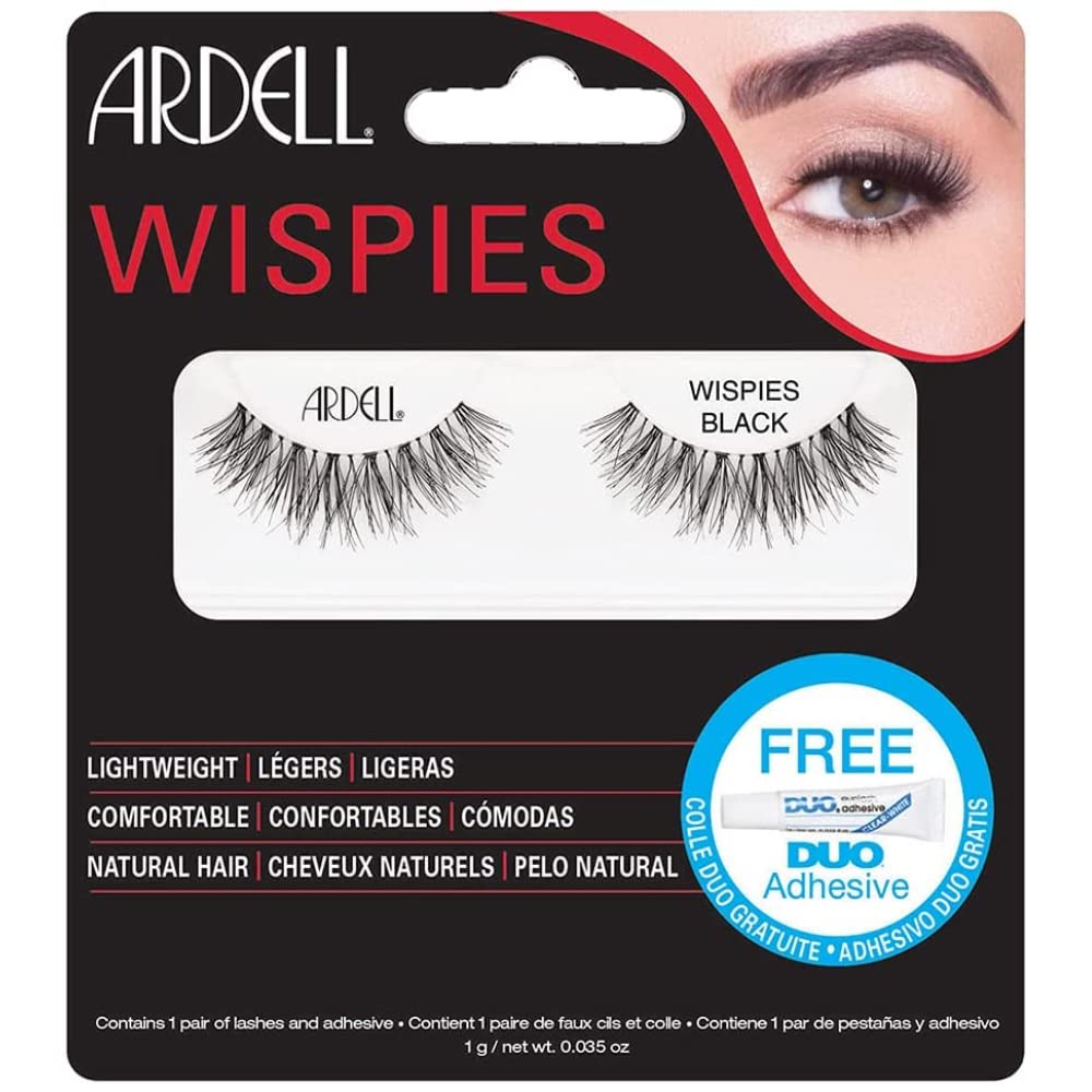 Ardell Wispies Black Adhesive Included