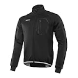 Men's Cycling Jacket Winter Softshell Fleece Biking Jacket Thermal Running Windbreaker BG011