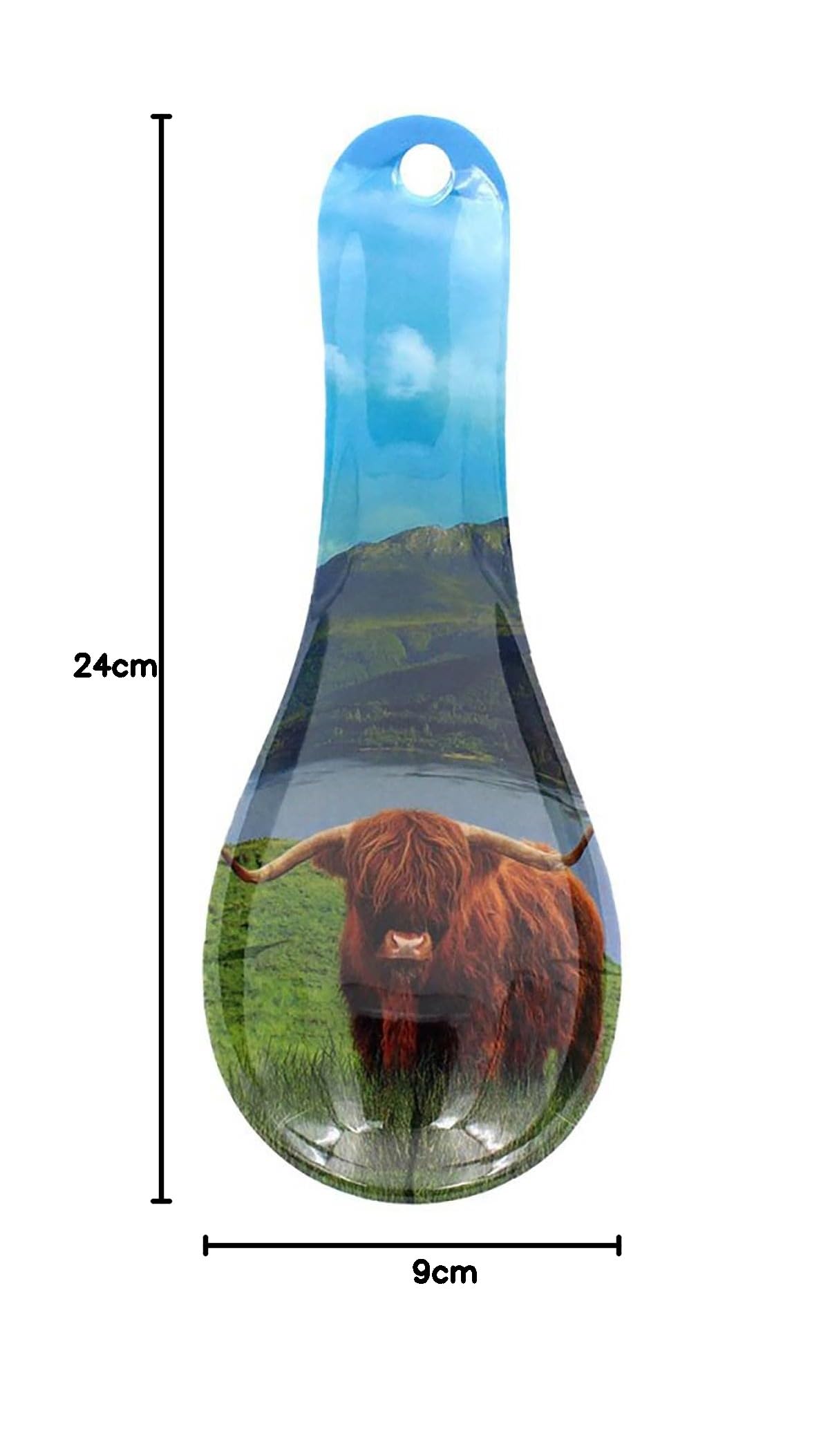 The Leonardo Collection Repose-cuillère en forme de vache Highland