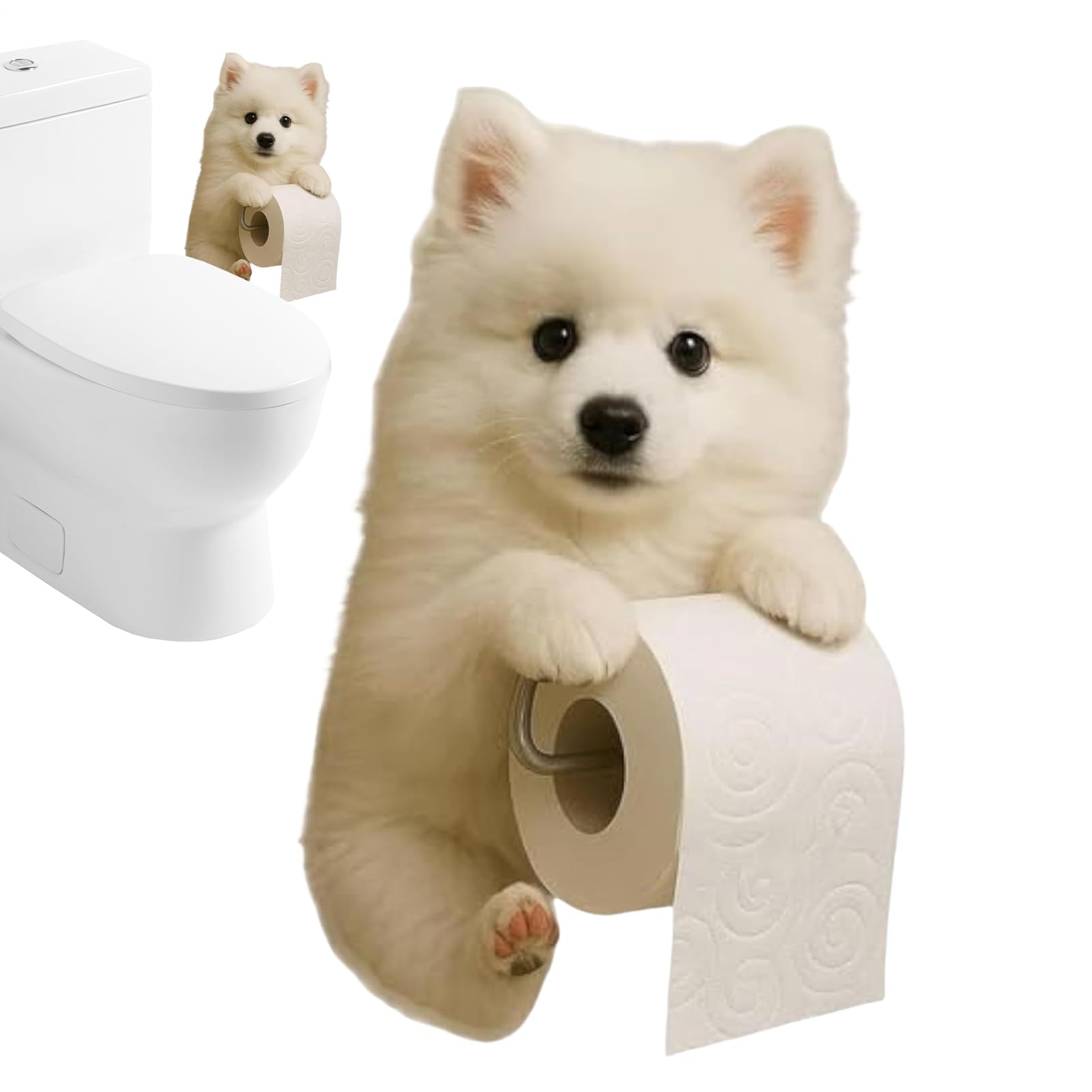 Dispensador de limpiaparabrisas con forma de perro organizador para hotel y hogar