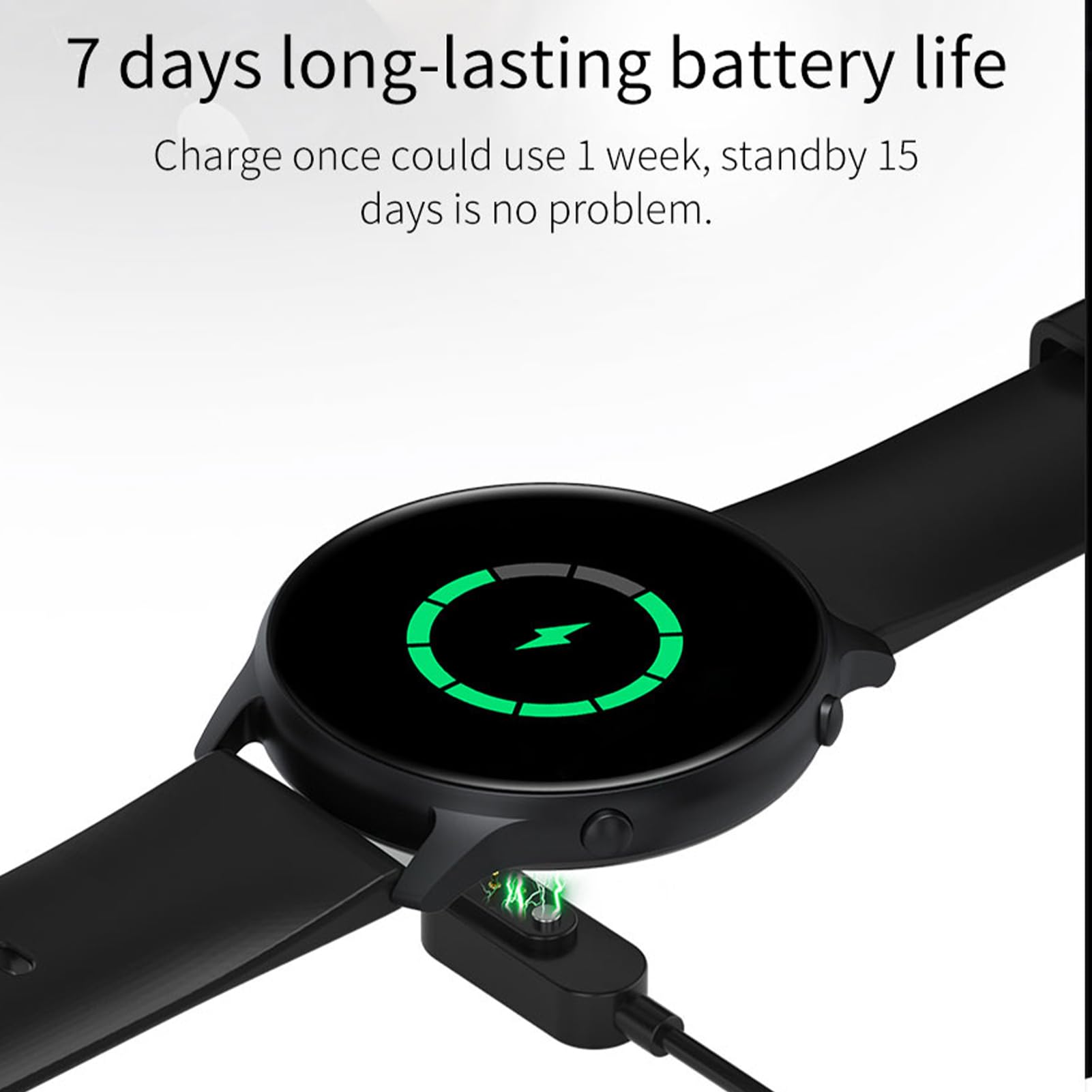 findtime damski smartwatch zegarek 1,28'' męski zegarek Bluetooth czas trwania 7 dni 5,0 tracker aktywności z tętnem, krokomierz do snu, wodoodporny 3 ATM dla iOS Android Długa wytrzymałość