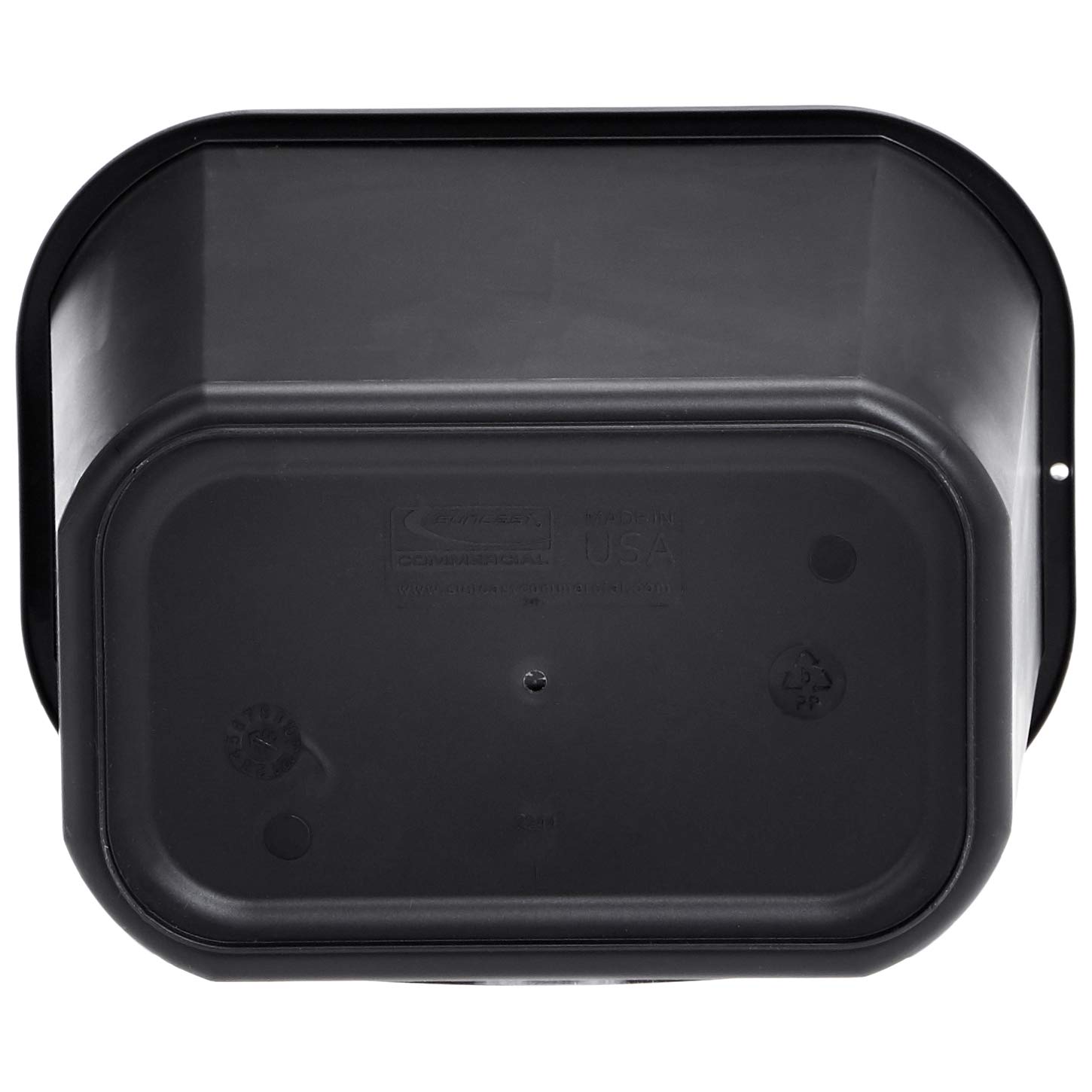Amazon Basics 3 Gallon Plastic Commercial Trash Waste Basket, Black, 4-Pack - WMG-00046