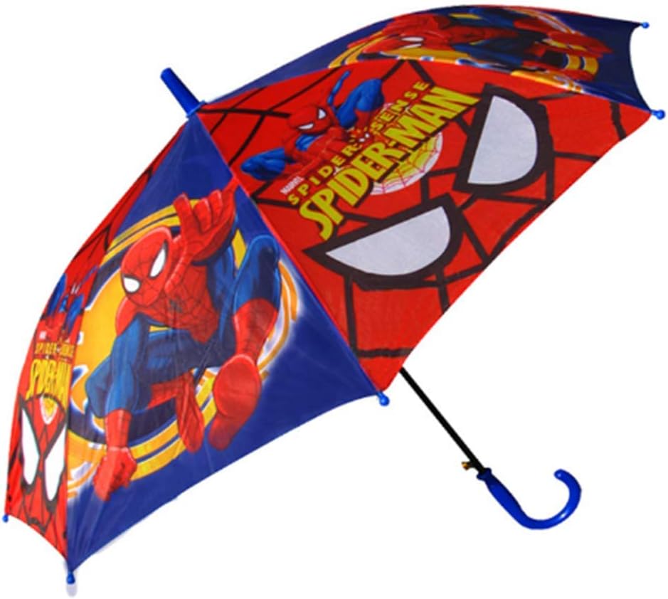 Vicien Kid's Cartoon Umbrella Spiderman Boy's Umbrella Brolly Sun Rain (red)