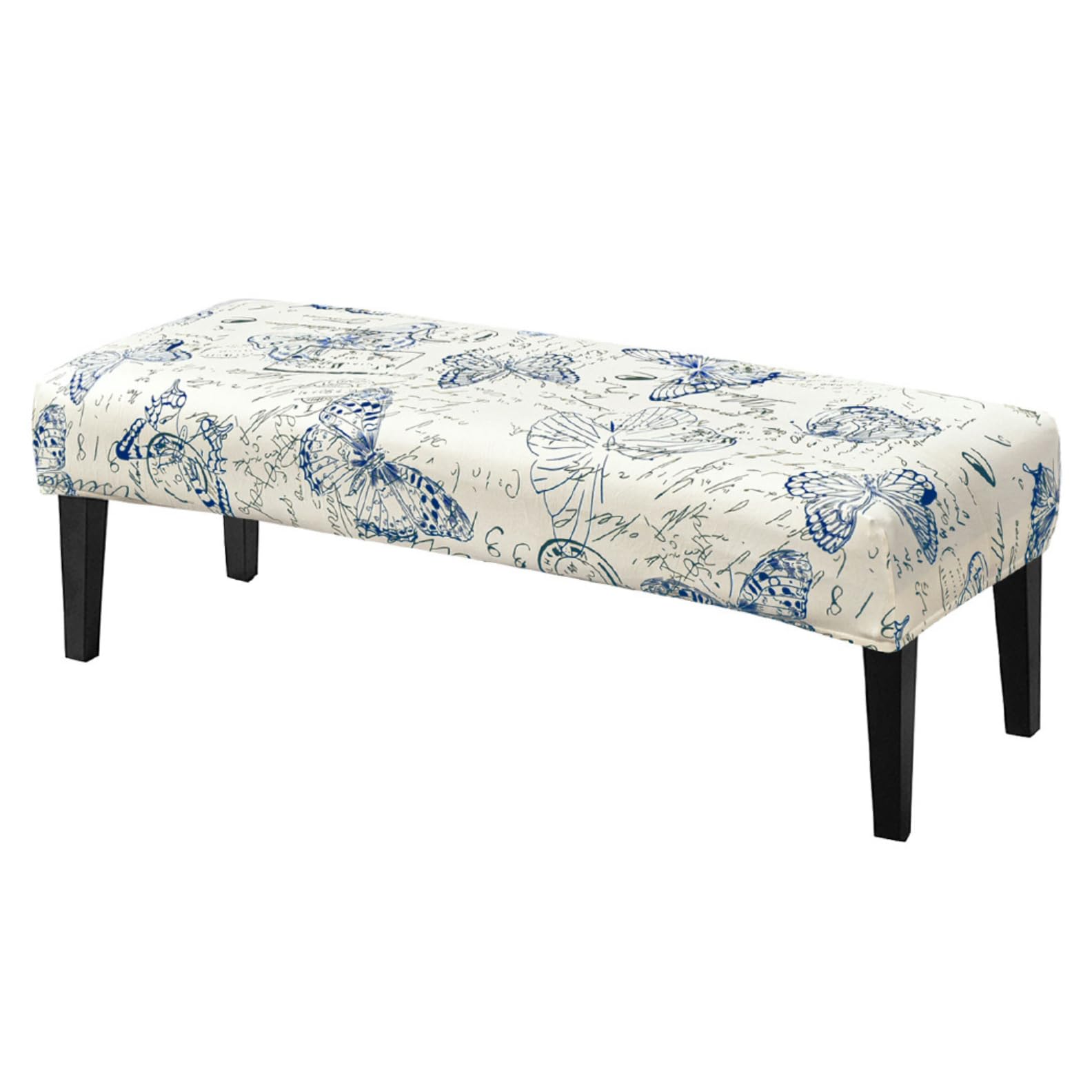SearchI Dining Bench Cover, Stretch Washable Long Bench Seat Covers, Rectangle Dining Table Bench Slipover for Dining Room, Living Room, Kitchen(Butterfly)