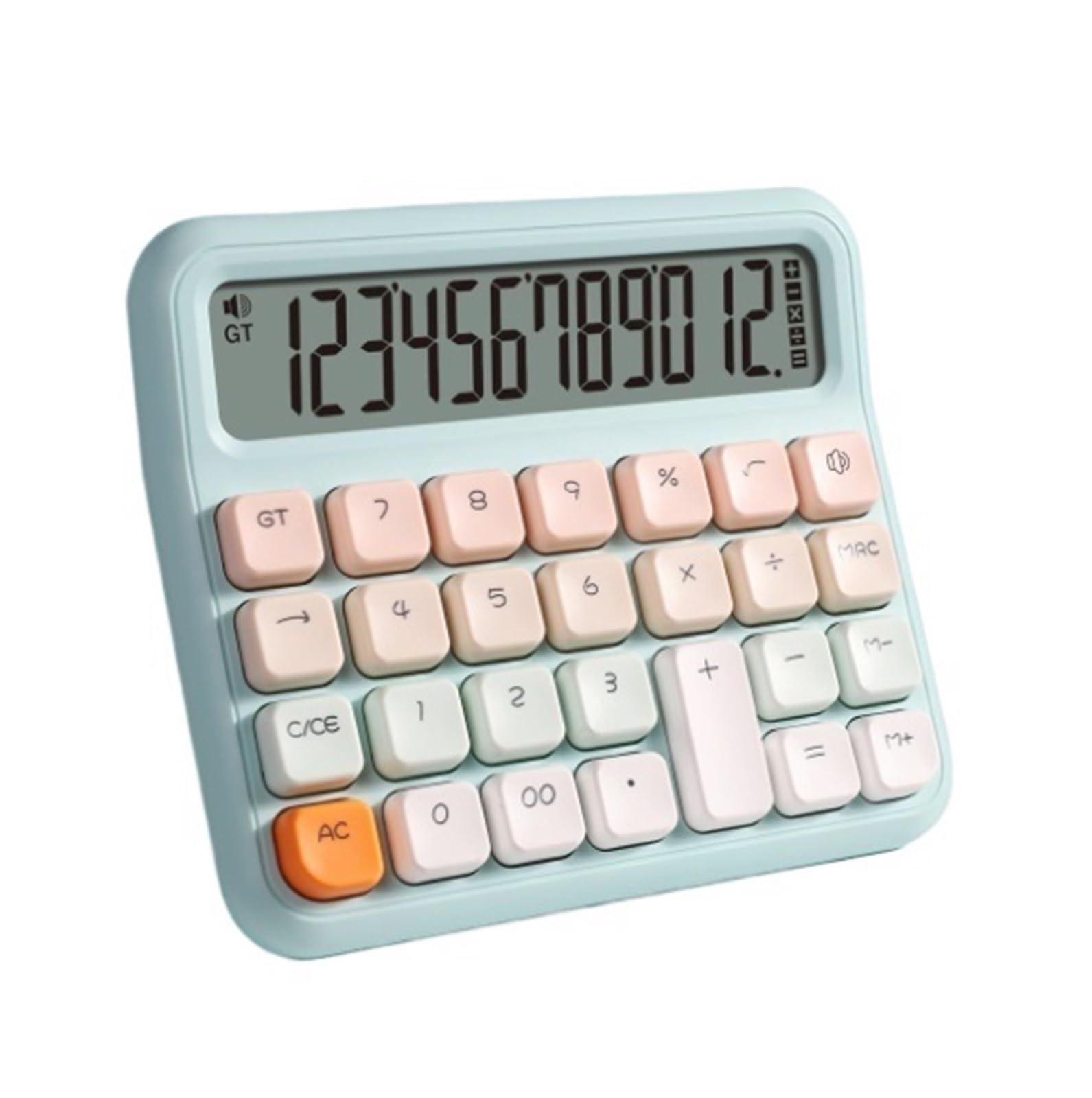 Calcolatrice Casa Ufficio Calcolatrice Portatile da Tavolo con Tasti Portatili Adatta for Ufficio Scuola Casa Perfetta per Scuola(Blue)