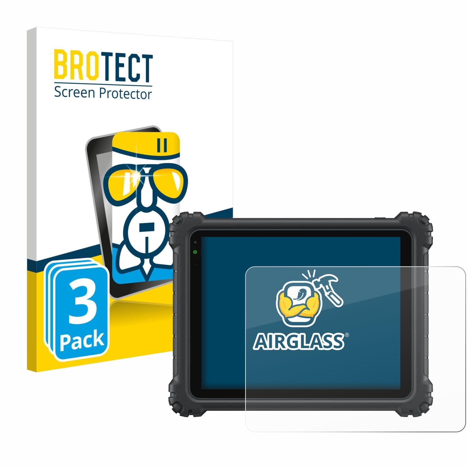 BROTECT 3 Stück Schutzglas für Autel MaxiCOM Ultra Lite Schutzfolie Panzer Folie Glas[Extrem Kratzfest 9H, Anti-Fingerprint, Ultra-Transparent]