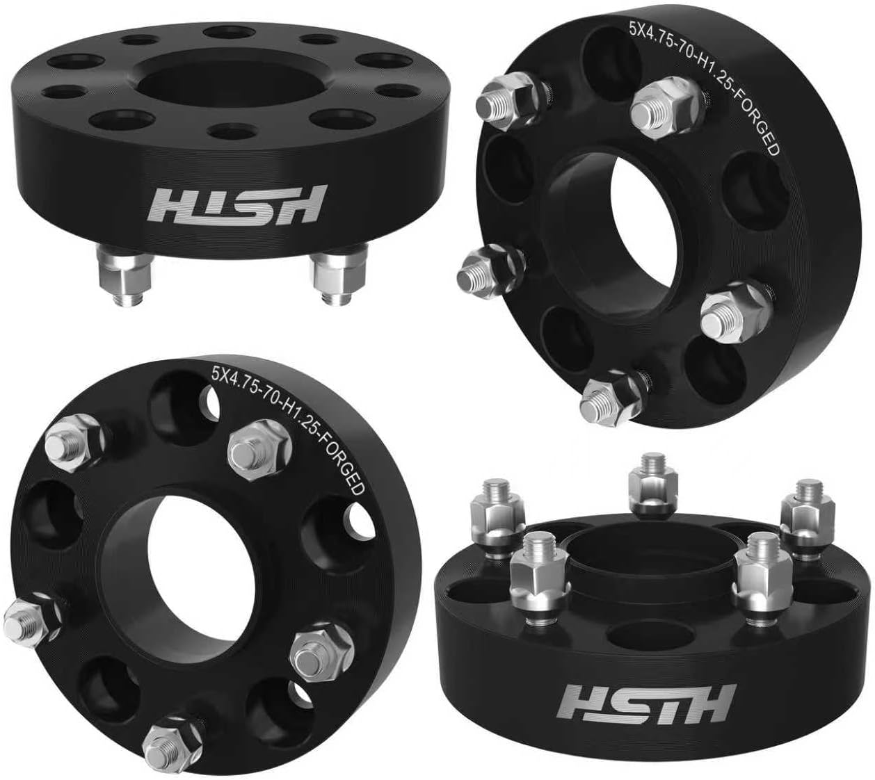 HISH 1.25" 5 Lug Hubcentric Wheel Spacers 5x4.75 to 5x4.75 5X120.65mm fits 1982-2002 for Chevrolet Camaro 1991-2005, Package of 4