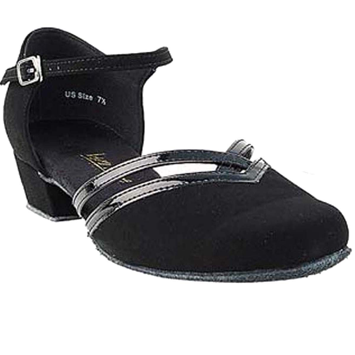 Very Fine Dance Shoes Womens Ballroom Dance Shoes Party Salsa Practice Shoes Black Nubuck 8881EB Comfortable 1