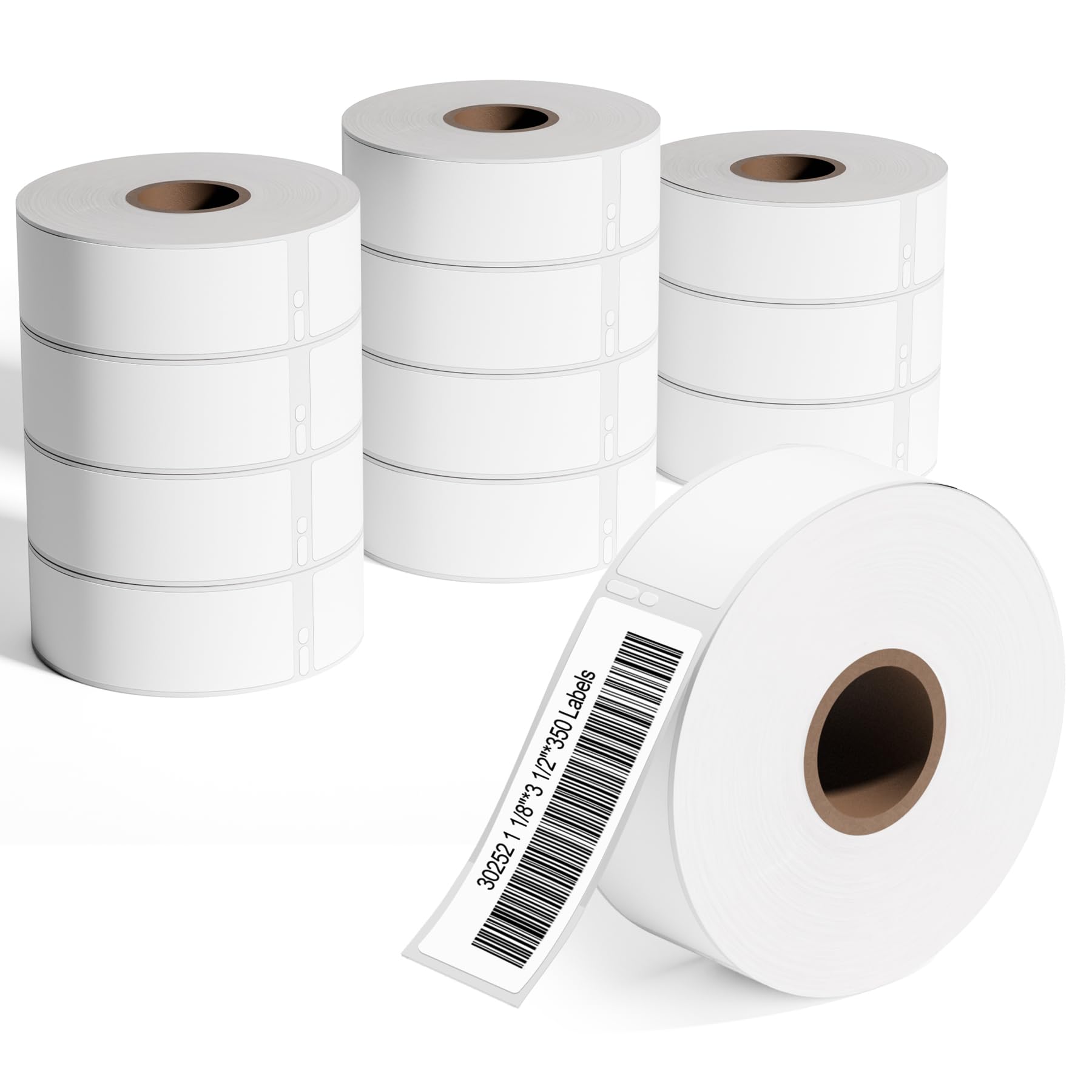 LW White Labels 30252(1-1/8" x 3-1/2")Compatible with DYMO LW a30252 Mailing Barcodes Address Postage Thermal Labels, Compatible with DYMO Labelwriter