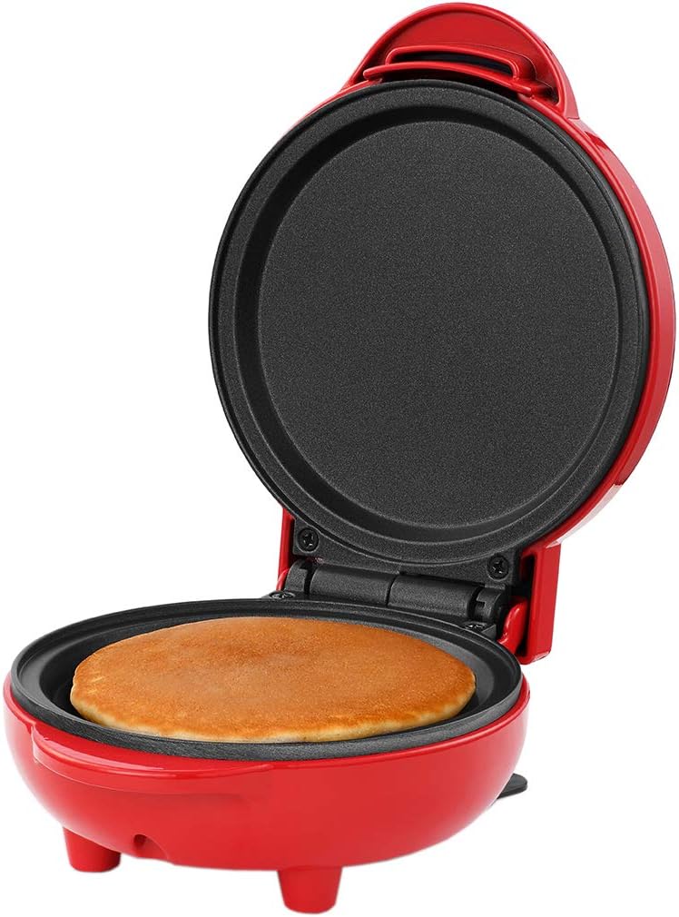 Holstein HousewaresHH-09125014R Personal Non-Stick Griddle, 4-inch, Red