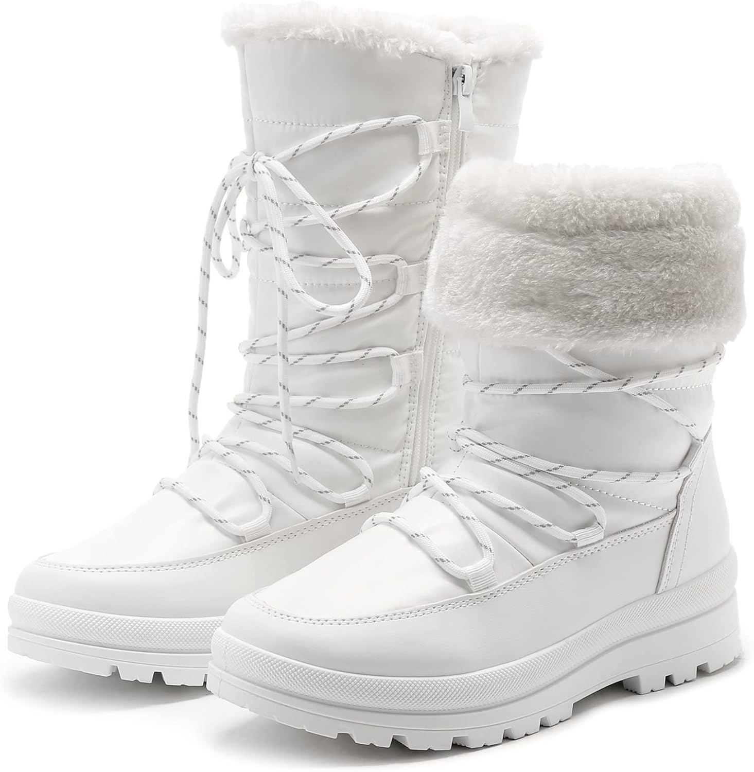 HEAWISH Women’s Winter Snow Boot Fur Lined Mid Calf Warm Boots