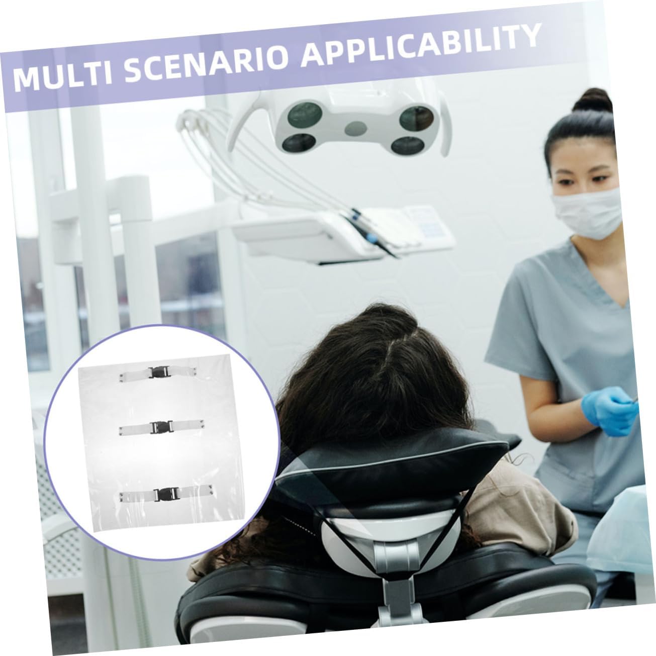 LIFKOME 6Pcs Transparent Chair Foot Pad Covers Protective Cushion for Comfortable Experience Clinics Homes Fits Various Chair Design Easy Integration