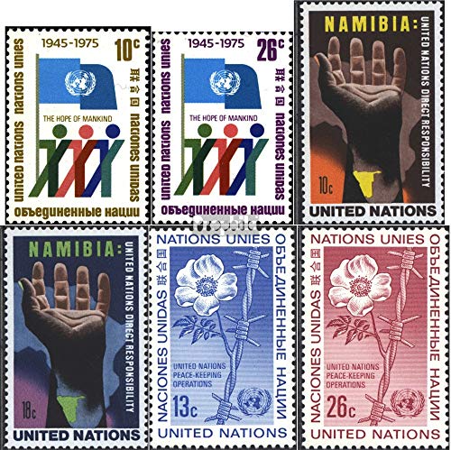 Prophila Collection ONU - Nuovo New York 283A-284A,285-286,287-288 (Completa Edizione) 1975 30 Anni ONU, Namibia, Pace (Francobolli per i Collezionisti)