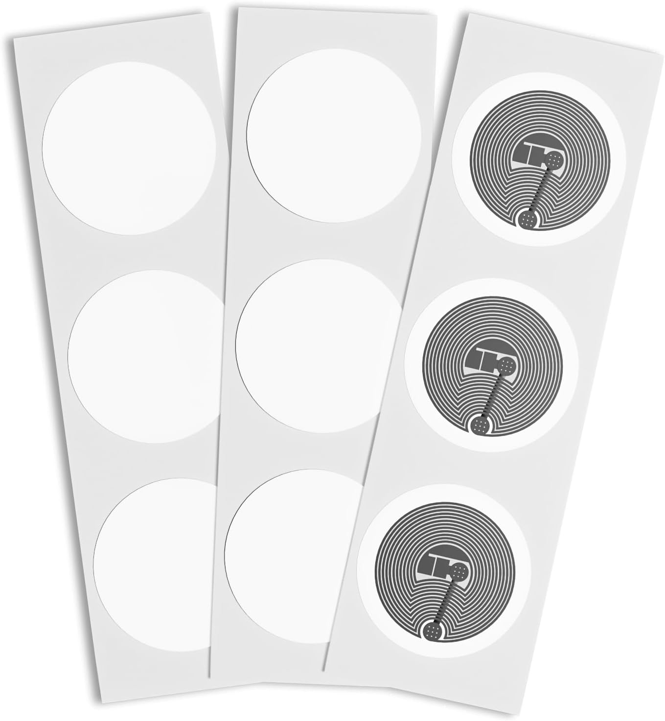 55 pcs NTAG215 NFC Stickers NFC Tag 25mm (1 inch) Blank Round NTAG215 NFC Tags Labels, 504 Bytes Memory NFC Chip for NFC-Enabled Smartphone and Nintendo Switch, Wii U & 3Ds