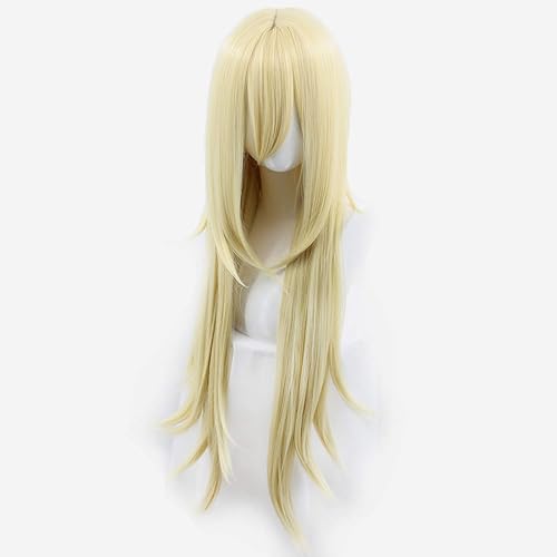 Miniatura 10 de Peluca larga y recta para mujer color azul rey