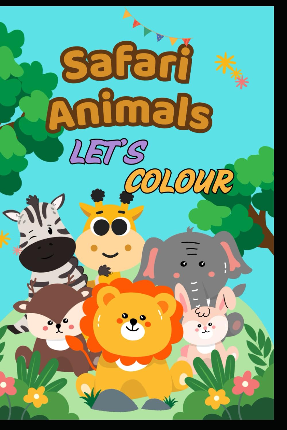 Safari Animals: Colouring Book