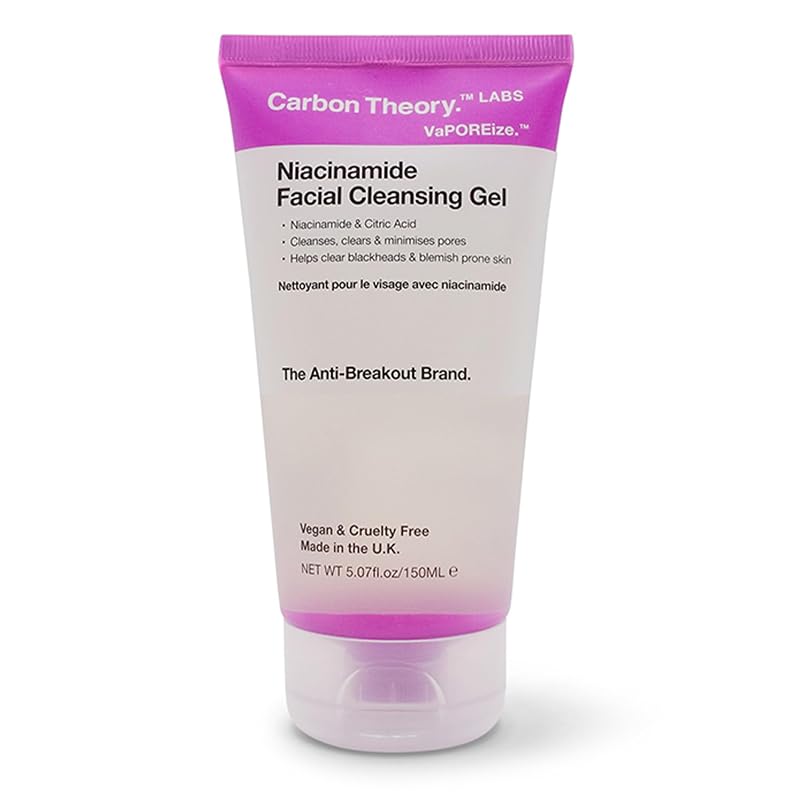 Gel de limpeza facial VaPOREize Carbon Theory, 150 mL