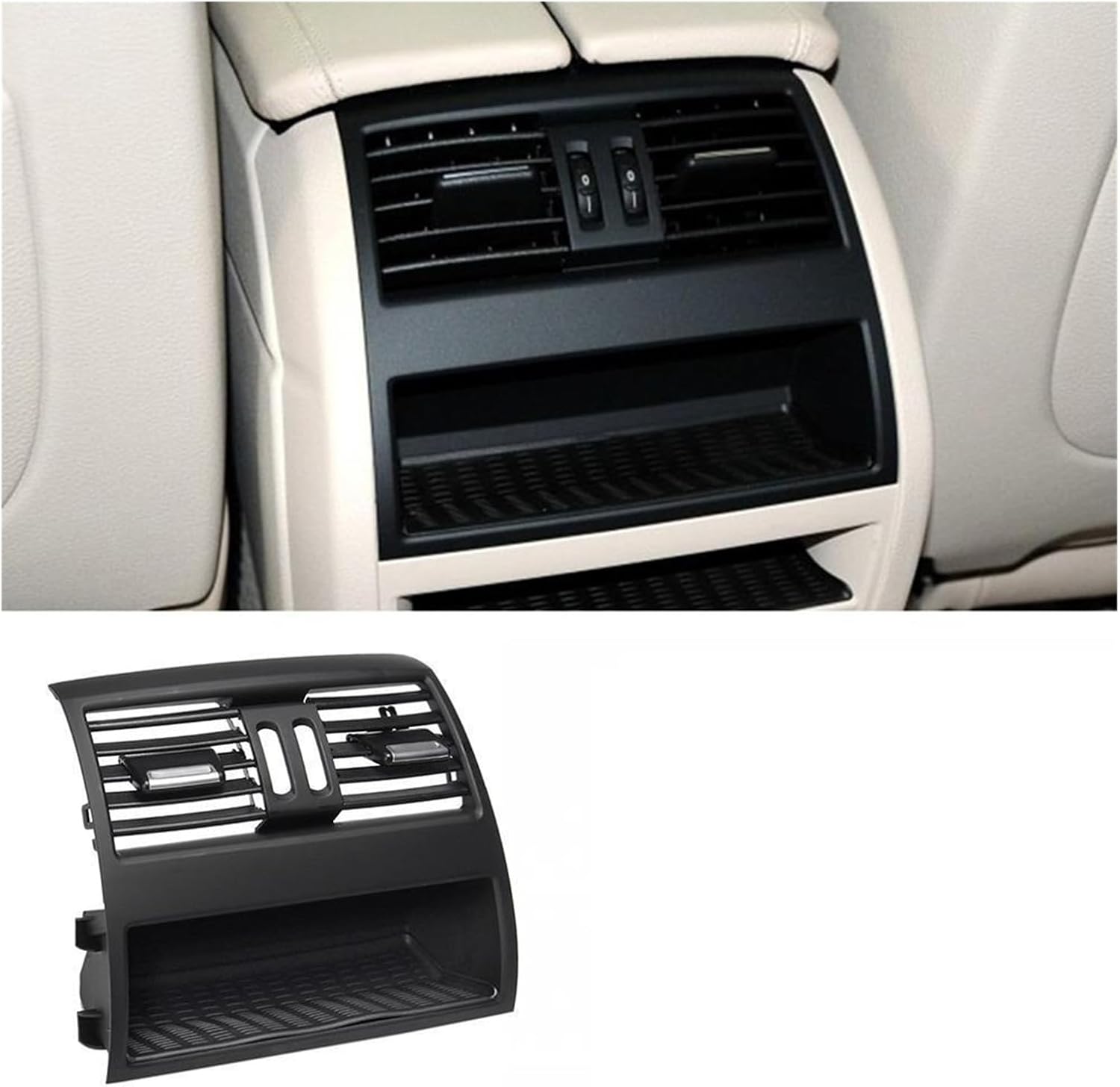 Rear Center Console Fresh Air Outlet Vent Grille Cover Fit For BMW 5 F10 F18