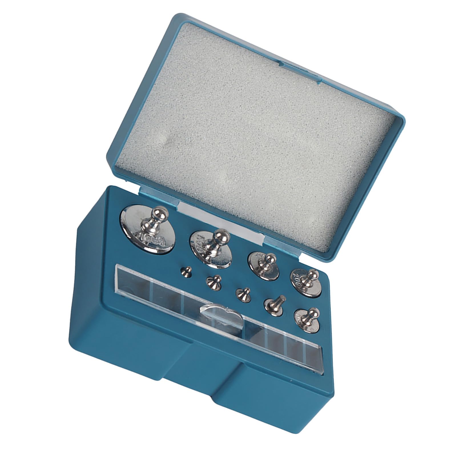 Juego de Pesas de Calibración de 17 Piezas 10 Mg 20 Mg 50 Mg 100 Mg 200 Mg 500 Mg 1 G 2 G 5 G 10 G 20 G 50 G 100 G Pesas de Calibración de Balanza de Acero con Pinzas para