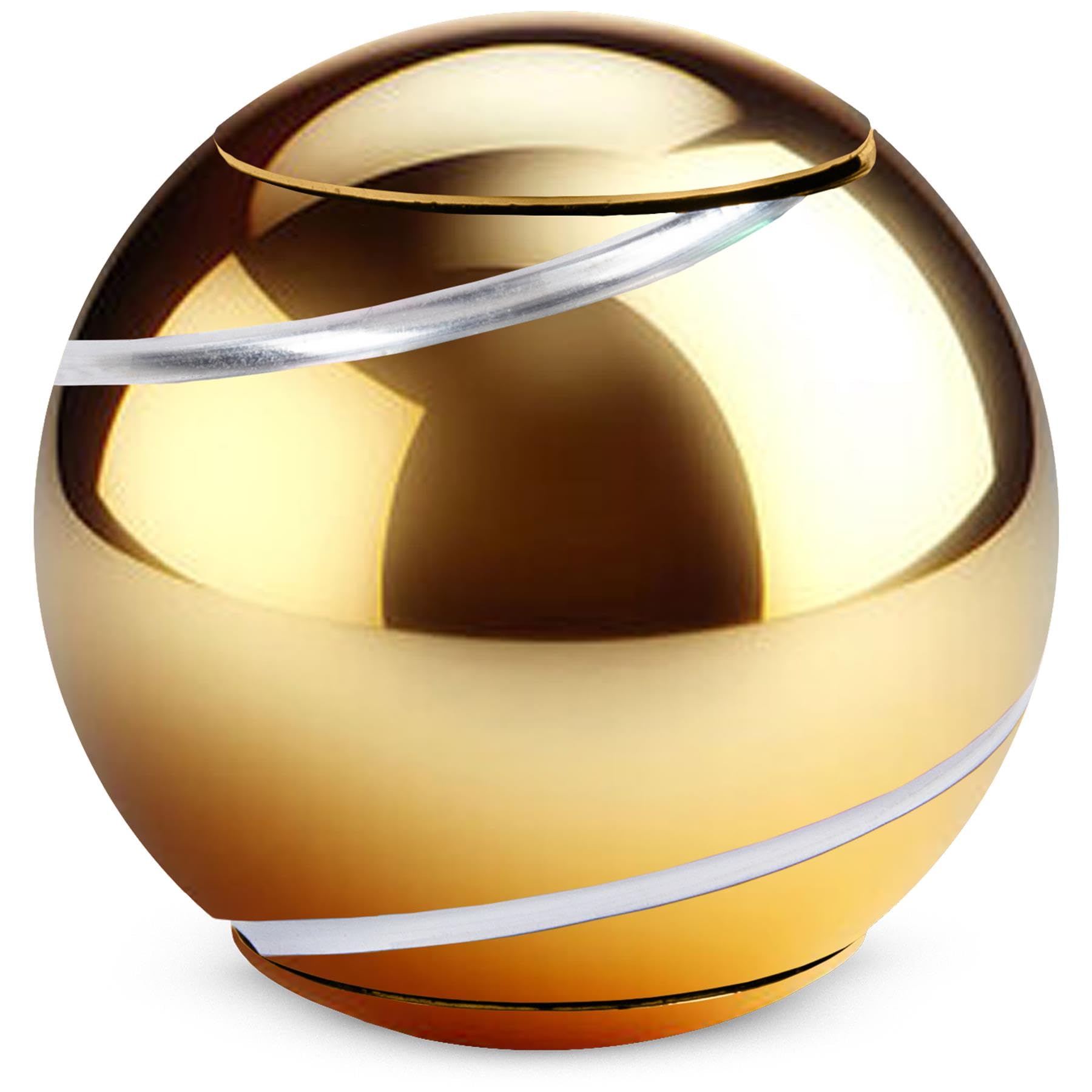 bopster Metal Spin Ball Hand Spinner, Gold, 4cm x 4cm x 3.9cm, 77g