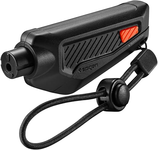 Spigen Life Car Escape Tool Emergency Keychain Hammer Seatbelt Cutter and Window Breaker - Black