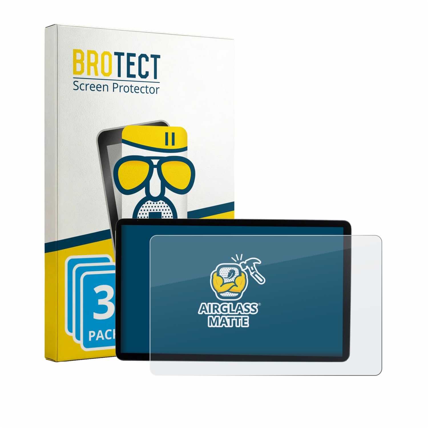 brotect 3 Pezzi Pellicola Vetro per MG S5 EV ZS3E 2025-2026 12.8" | Opaca Protezione Schermo Made in Germany, Anti-Riflesso Durezza 9H Anti-Graffio