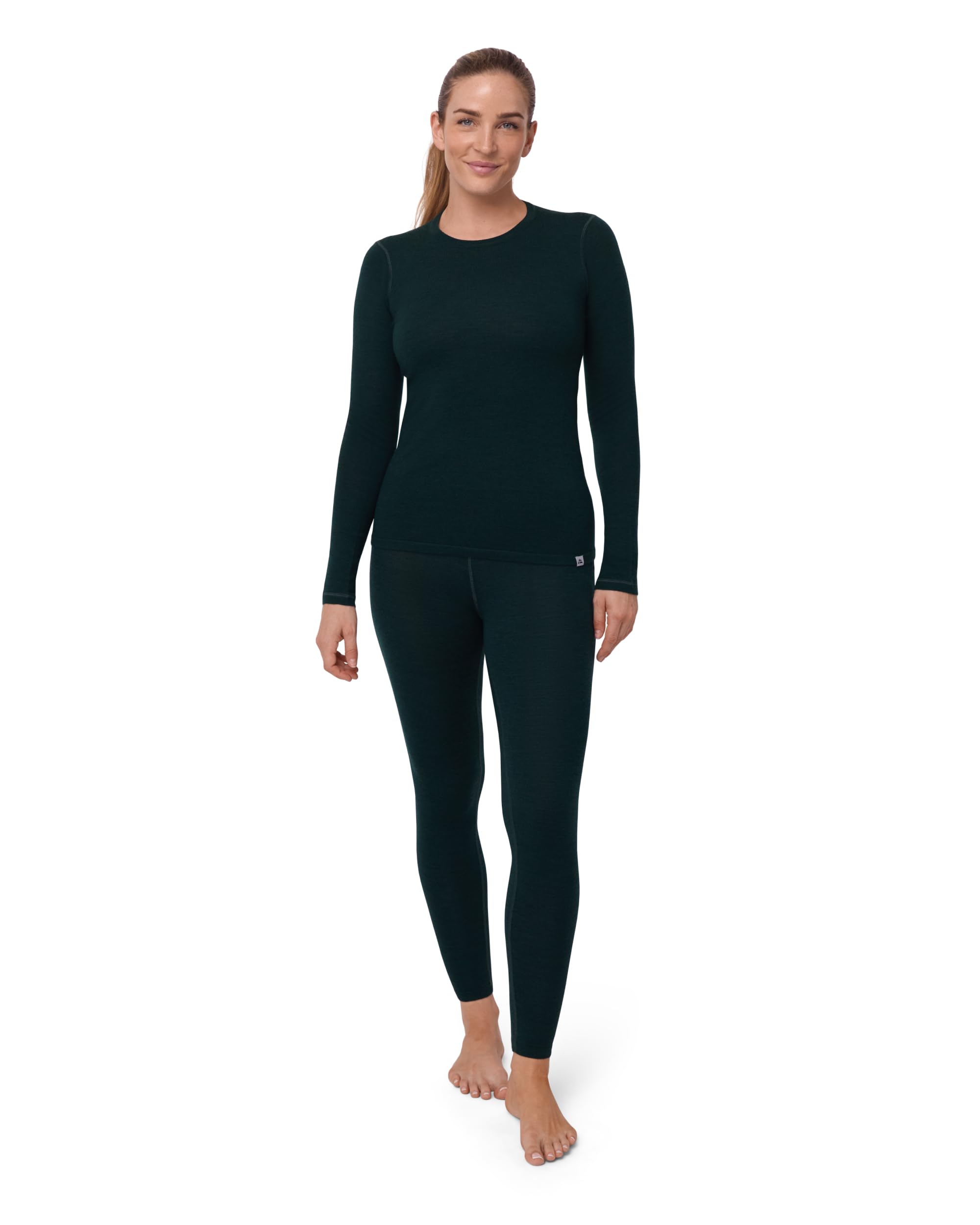 DANISH ENDURANCE Merino Funktionsunterwäsche Set Damen, 180 g/m² | Merino Thermounterwäsche Set, Warm, Weich & Atmungsaktiv, für Skifahren, Wandern & kalte Tage