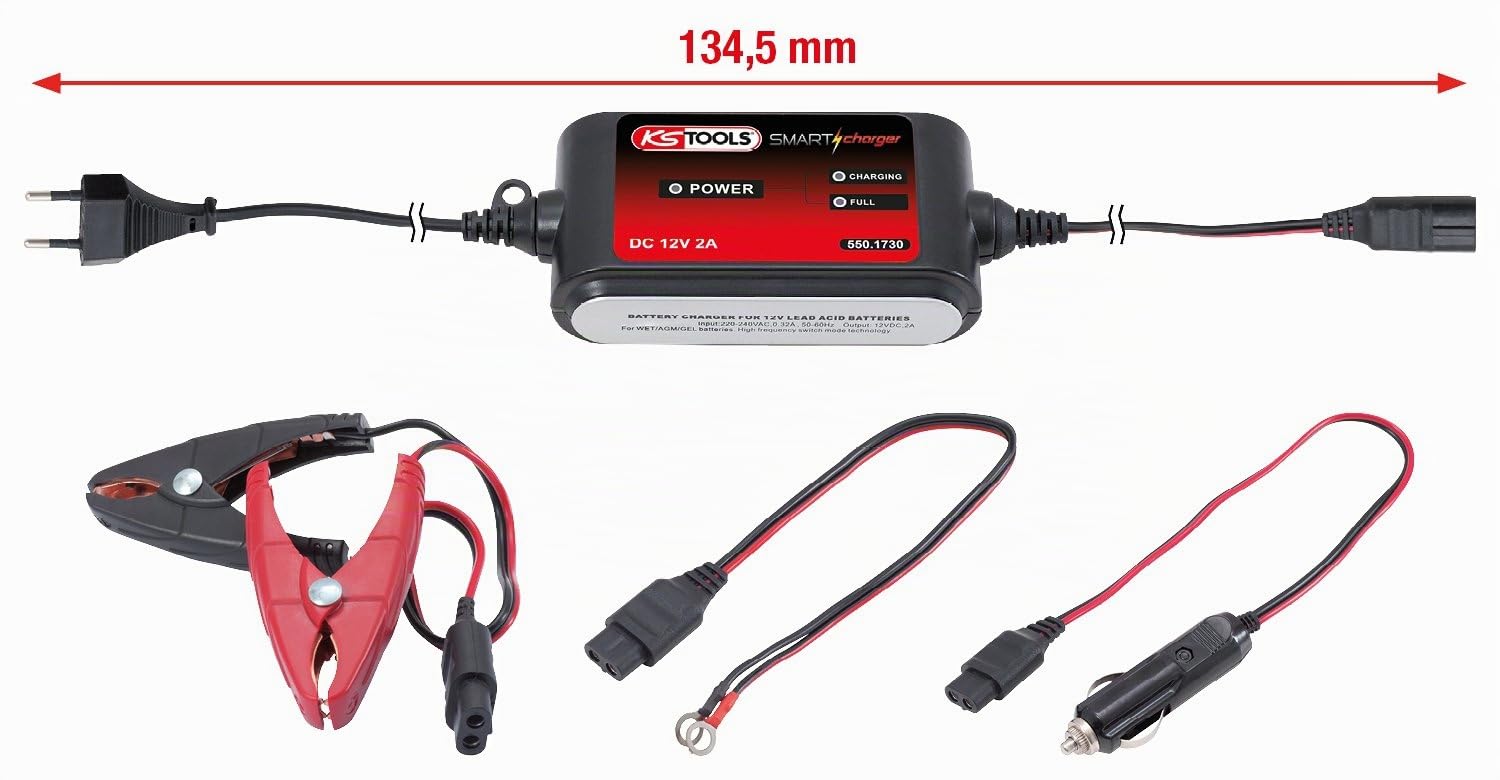 KS Tools 550.1730 Chargeur de Batterie - 12V/2A