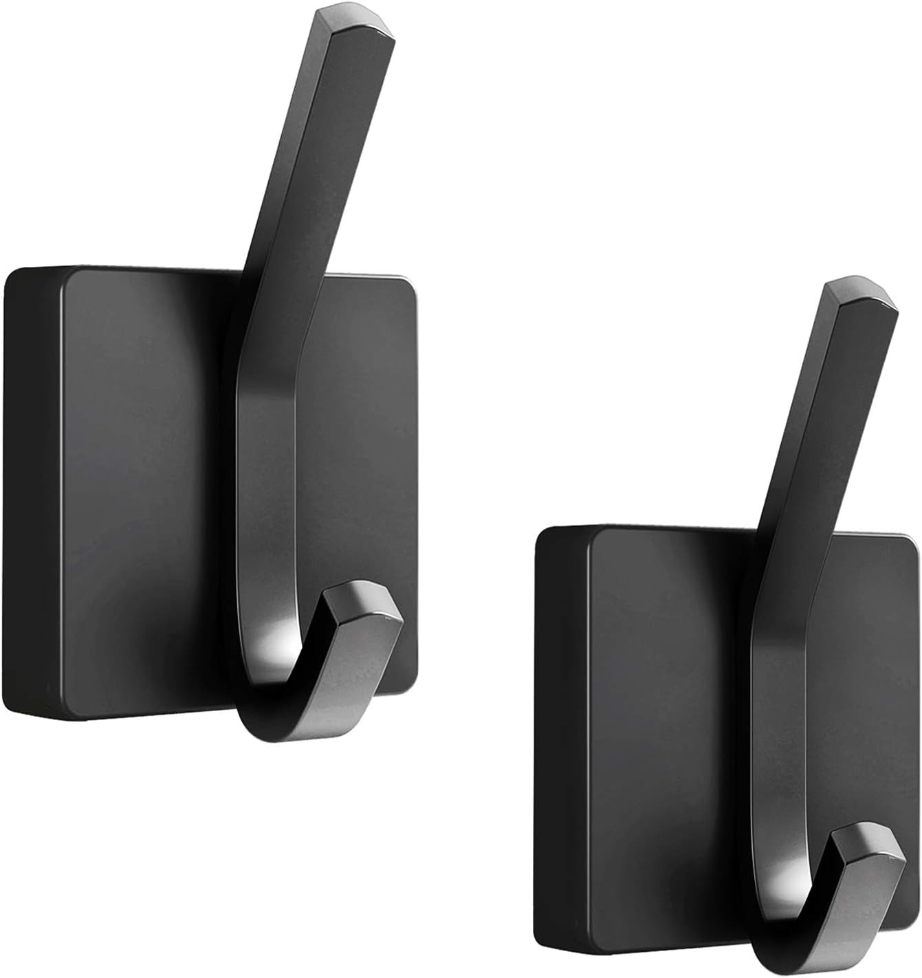 XIGOO Black Towel Hooks 2 Pack Bath Towel Hooks Bathroom Coat Robe