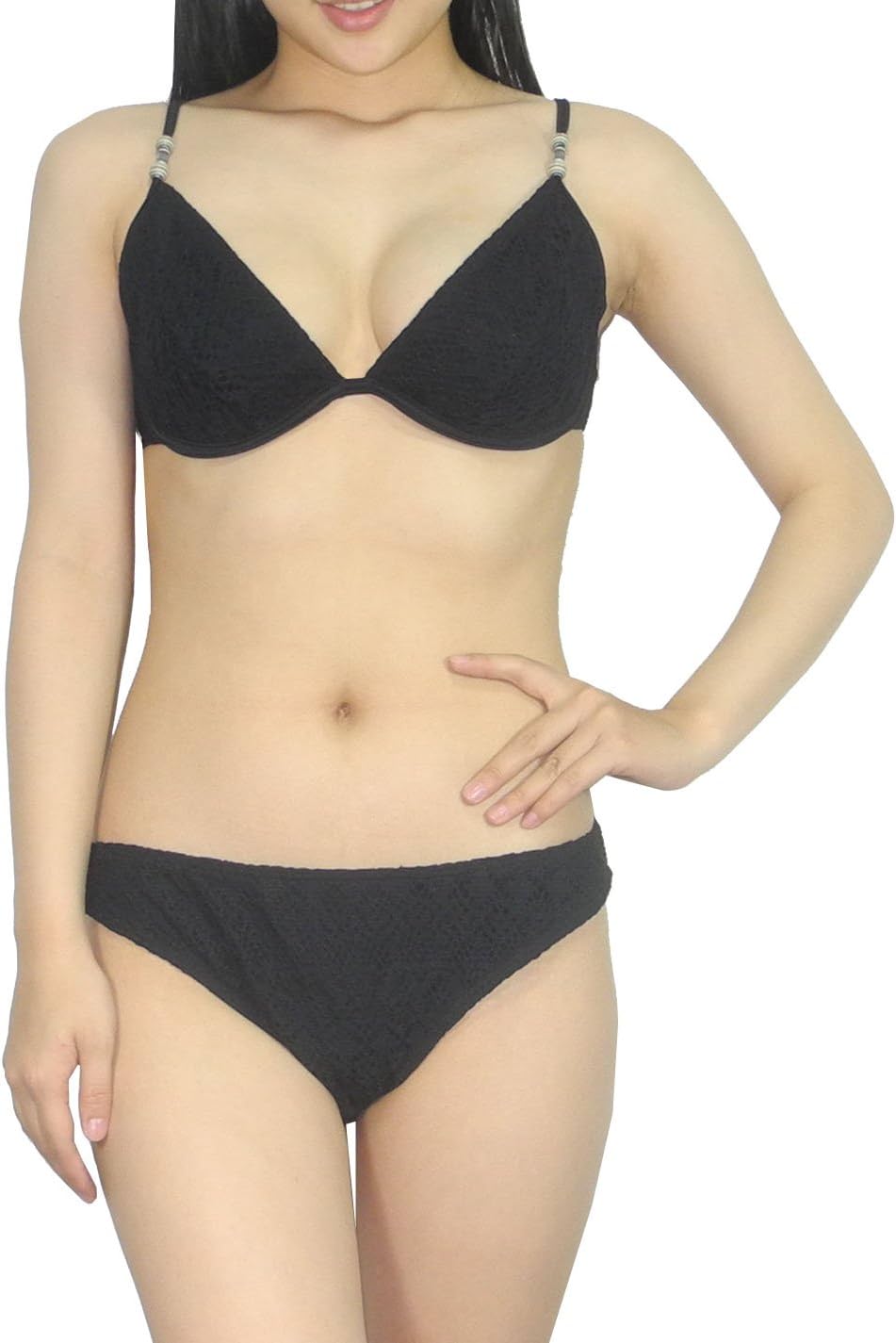 2 PCS SET Womens Etam Bikini Top & Bottom Dri-Fit Surf Swimsuit