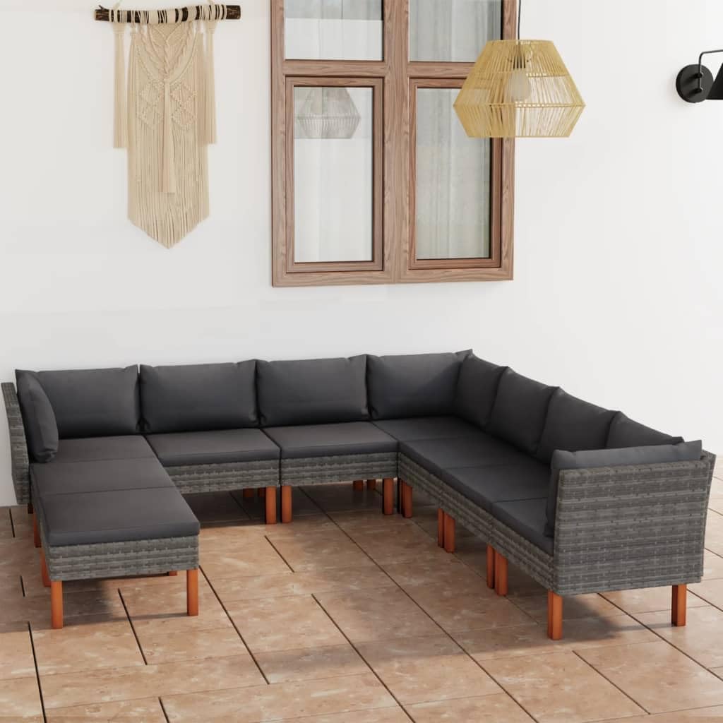 Garden Lounge Set Grey Outdoor Deck Sets Outdoor Furniture Set Patio Furniture Set Outdoor Sofa Set