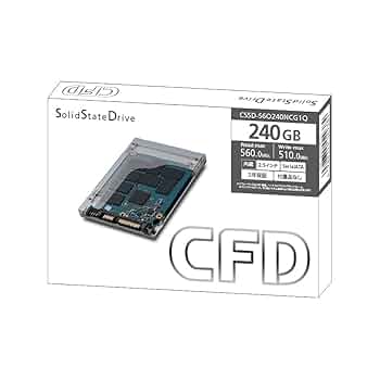 CFD 2.5インチ SSD CSSD-S6O240NCG1Q 240GB Amazon | CFD販売 SSD 内蔵2.5インチ SATA接続 CG3VX シリーズ