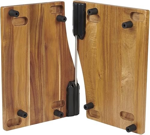 Miniatura 10 de Anchor Hocking SwingBoard - Tabla de cortar de madera de acacia, juego de 6 piezas, estación de preparación de comidas