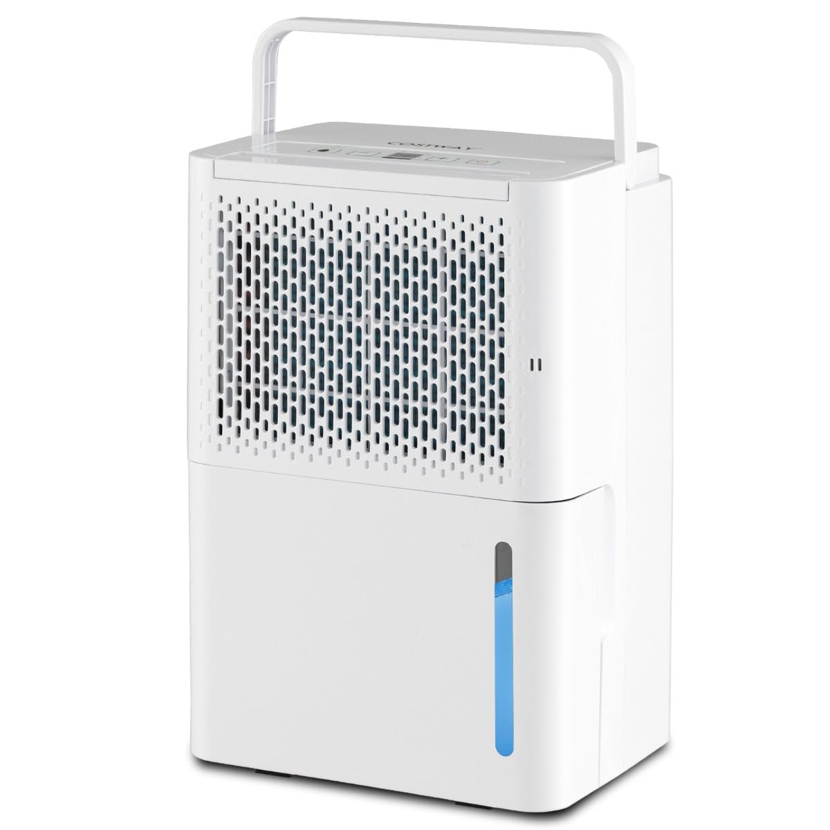 Deumidificatore 12 litri/giorno per stanze fino a 185 m² modalità continua/asciugatura silenziosa design in ABS bianco 20_0011716