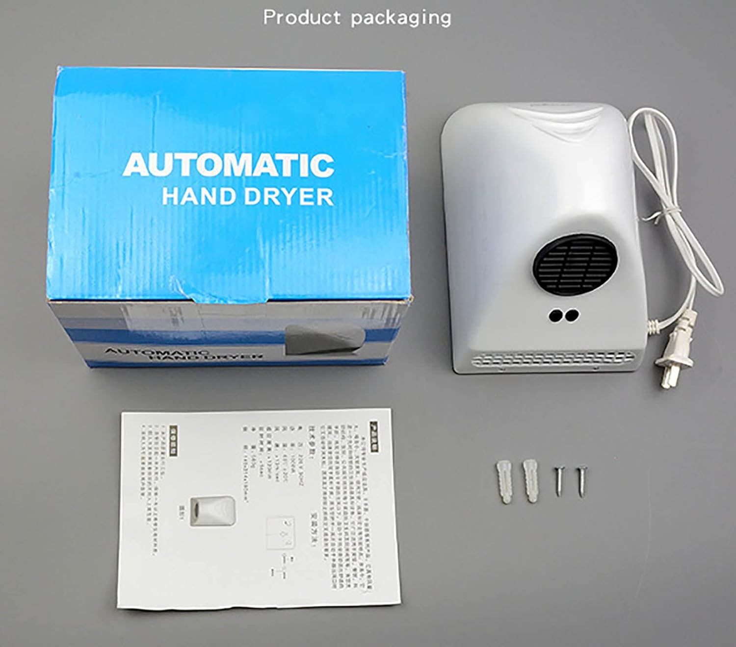 600w Portable Hand Dryer, Automatic Induction, Abs Material, Mini Electric Hand Dryer, for Household/Hotel/Commercial Use