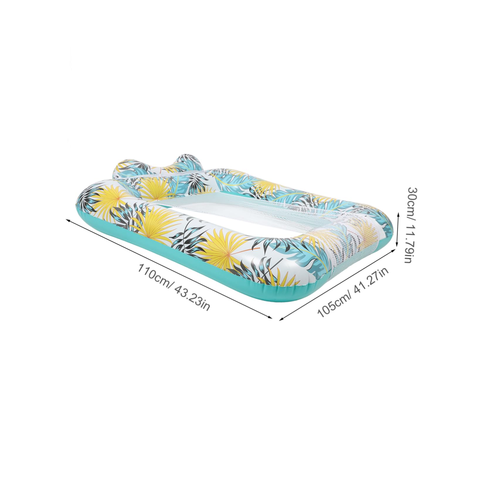 Sdraio Gonfiabile per Piscina in Pvc Rete Traspirante, Comoda e Facile da Gonfiare, per Relax in Acqua Durante le Vacanze Estive
