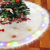 🎄【Weihnachtsdekoration 】: Dieser Baumrock mit einem Durchmesser von 48 Zoll/122 CM ist eher geeignet für Weihnachtsbäume ca. 2 Meter. Verbergen Sie Ihren Baumständer und stellen Sie Ihre Geschenke unter dem Baum heraus, fügt Weihnachtsgefühl Ihrem Haus hinzu