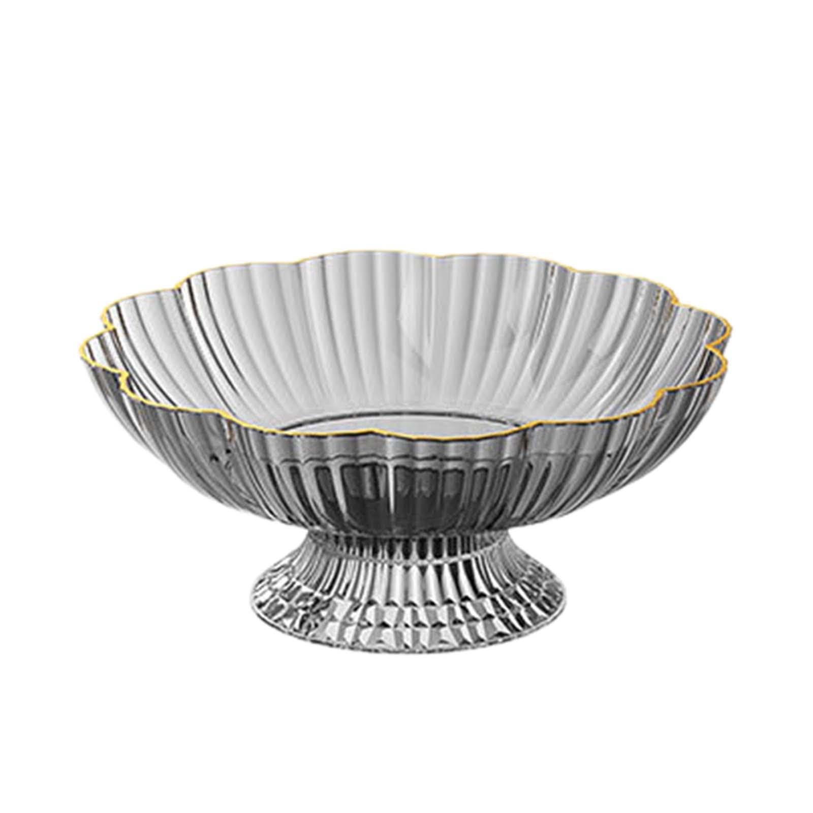 CYDZSRA Fruit Bowl With Draining Holes Fitting Kitchen Aesthetic While Displaying Fresh Fruits Cleanly Base Is Removable And Can Collect Excess Moisture In Bowl To Table Clean, Gray