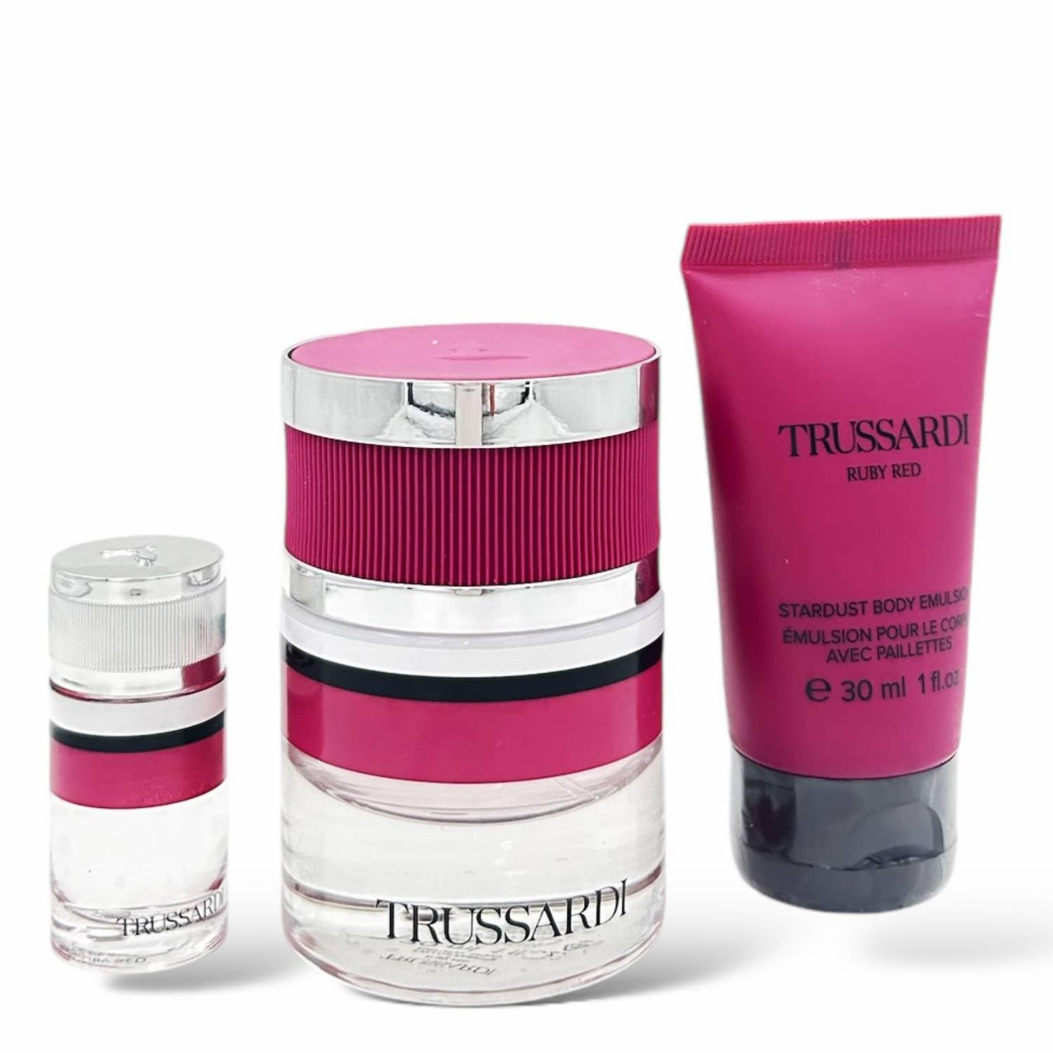 Trussardi Ruby Red Confezione Regalo Donna Profumo Eau De Parfum Spray 30 Ml Profumo Travel Size Eau De Parfum 7 Ml E Crema Corpo 30 Ml