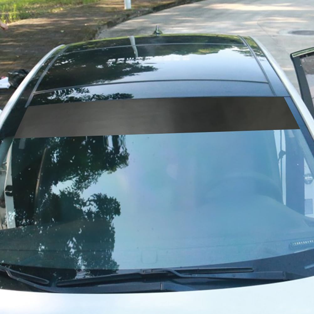 YUANQI Sun Visor Strip, Matte Black Vinyl Car Wrap Roll, Matt Black Sun Strip, Car Van Windscreen Sunstrip,for MG TF 135 TF 120 TF 115 TF 160