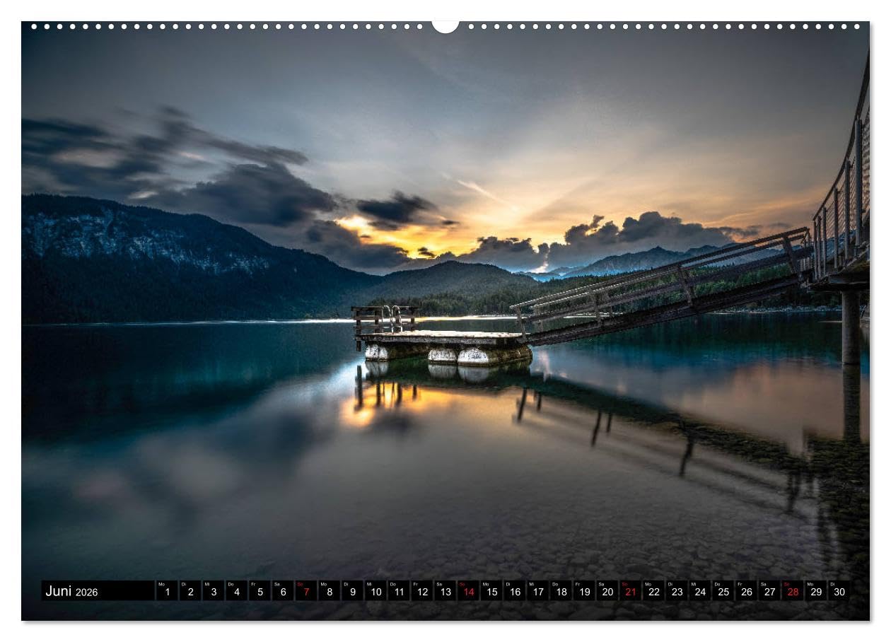 Alpen und Seen (hochwertiger Premium Wandkalender 2026 DIN A2 quer), Kunstdruck in Hochglanz: Landschaftsfotografie mit höchsten Ansprüchen (CALVENDO Natur)