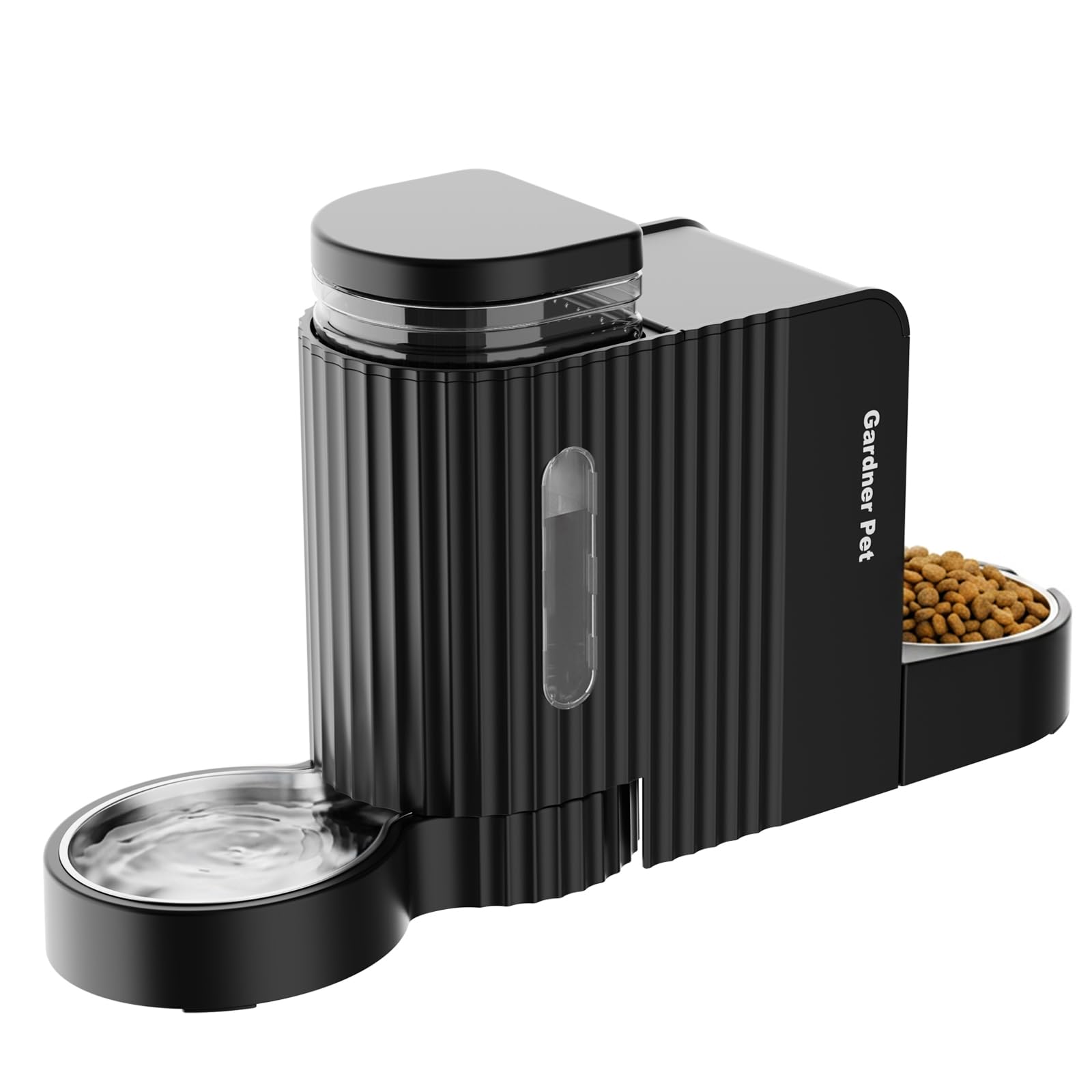 Dog Water &amp; Food Dispenser Set, Gravity Automatic Pet Feeder, 4L x 2